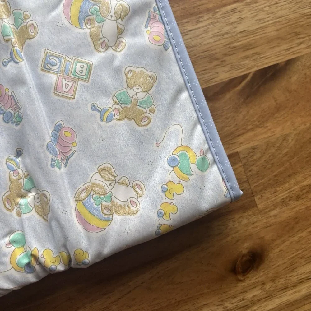 Vintage Wipes Case Bag For Diaper Bag Multiple Compartments Pastel ABC Teddy Y2K